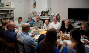 Życie zborowe - spotkanie z okazji zakończenia roku po uprzednim nabożeństwie. 31.12.2016