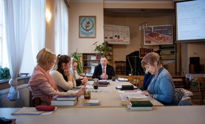 Ewangelista Zbyszek w trakcie nabożenstwa w jednym ze zborów (Dzieżoniów).19.02.2017
