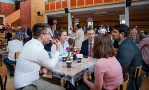 Udział w Generalnej Konwencji w Kobylej Górze - w czasie przerwy między wykładami. 18.06.17