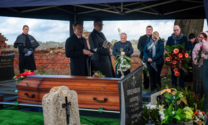 Pogrzeb członkini zboru (Łęki) 07.10.2017