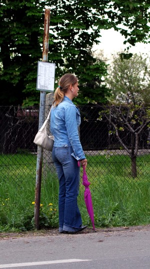 Przystanek PKS w Kościanie na ul Gostyńskiej.