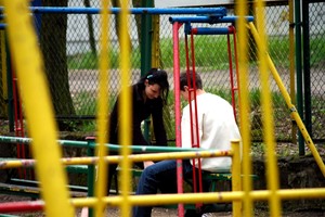 Kościan. Plac zabaw przy ul ks. Bączkowskiego.