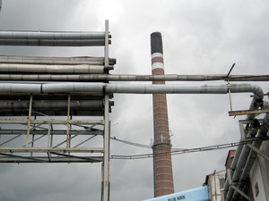 Cukrownia Kościan w rozbiórce.