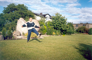 Fot. Filip Kasprzak. To mój brat Jakub – piłkarz w przydomowym ogródku w Jerce.