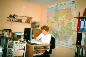 Fot. Aleksandra Kasprzak z Jerki. Zdjęcie przedstawia panią Anitę Kaczor podczas pracy w PST w Jerce.