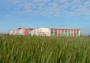 Fot. Anna Trąbka. Wiejska szkoła… Zdjęcie wykonano w ramach działalności amatorskiego kółka fotograficznego prowadzonego przez Barbarę Zaborską w Gimnazjum im. Jana Pawła II w Starych Oborzyskach