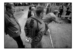 Czempiń, festyn z okazji „magicznej“ daty 07.07.2007. Gra w bule (Pétanque, gra w kule) urozmaicała mieszkańcom Czempinia zabawę na festynie.