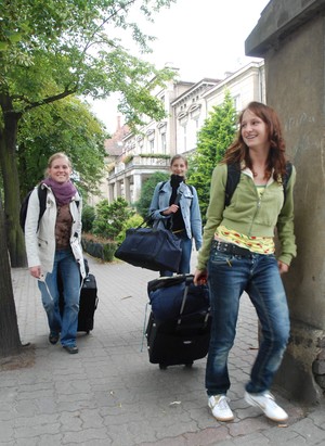 Powrót z wakacji. Kościan Al. Kościuszki