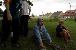 Chwila spokoju przed meczem.