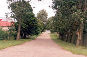 Autor - Maria Bartoszewska. Droga do jeziora Wonieść (pierwszy wjazd od strony Starej Przysieki Pierwszej). 