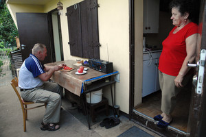 Radysław Kuleczka – gospodarz kościańskich ogródków działkowych ,,Słonecznik’’ z żoną