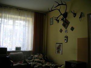 Zdjęcie wykonane przez pana Henryka Pastoka, który sfotografował pokój jednego z mieszkańców Domu Pomocy Społecznej Jarogniewice oraz pamiątki przedstawiające jego  zainteresowania.