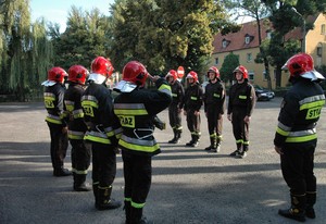 Kościan, Państwowa Straż Pożarna,  godz. 8. Przejmowanie służby przez nową zmianę.