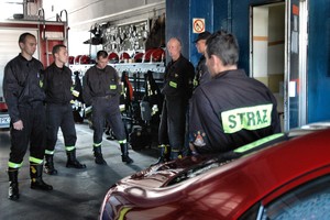 Kościan, Państwowa Straż Pożarna,  godz. 8.30 - koleżeńskie pogaduszki.