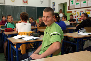 Mateusz Knop, dziewiąty na liście uczniów klasy I B Gimnazjum nr 1 w Kościanie. W przyszłości chce zostać strażakiem. Lubi lekcje wychowania fizycznego i informatyki. Nie przepada za matematyką i geografią.