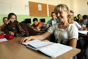 Adrianna Łabenda, dziewiąta na liście uczniów klasy II C Gimnazjum nr 1 w Kościanie. Chce studiować medycynę. Lubi się uczyć, najchętniej biologii, chemii i fizyki.