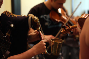 Próba kapeli dudziarskiej SOKOŁY w Kościańskim Ośrodku Kultury