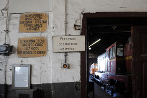 Warsztat naprawczy Śmigielskiej Kolei Dojazdowej. 