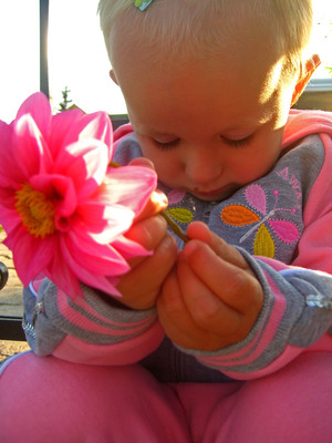 Fot. Karina Grabowska (z Koła FOTO-WIDEO działającego przy Gimnazjum im. Jana Pawła II w Starych Oborzyskach) Dwuipółletnia Zuzia zmęczona pozowaniem do zdjęć