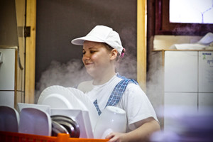 Zajazd u Dudziarza, praca w kuchni