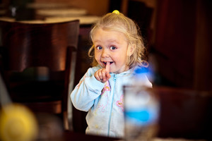 Pizzeria-Gospoda Ryś, młodsza córka państwa Chudzińskich z Kościana, którzy wybrali się razem ze swoimi córkami do 