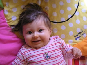 MAŁGORZATA MIKOŁAJCZAK NA ZDJĘCIU MOJA CÓRECZKA NICOLA W DOMU-KIEŁCZEWO