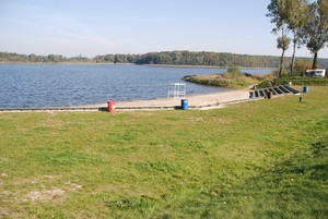 Teodozja Ostrowska - plaża w Cichowie jesienią.