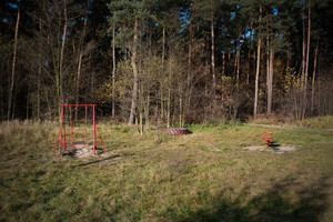 Lubosz Stary- jeszcze pusty plac zabaw