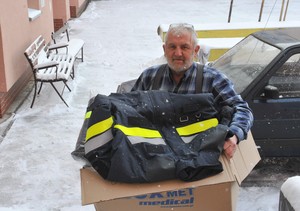 Kaziemierz Mocek w strażnicy OSP w Kościanie. 