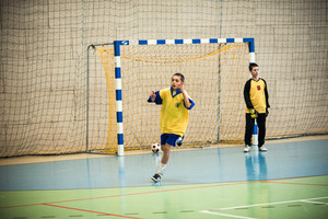 XIV Gwiazdkowy Turniej o Puchar Starosty Kościańskiego w Piłce Nożnej Halowej Szkół Podstawowych, sala sportowa Gimnazjum w St.Oborzyskach