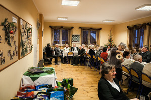 Spotkanie wigilijne dla seniorów w Starych Oborzyskach.