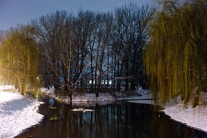 Wieczorna impresja w Kościanie.