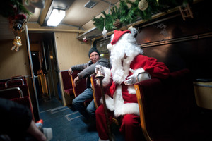 Mikołajkowy przejazd Śmigielską Kolejką Wąskotorową 