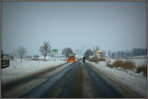 Ostatnie moje zdjęcie w Projekcie, więc wyjeźdżam z powiatu kościańskiego... Zdjecie wykonane z samochodu wyjeżdźając z Czempinia w stronę Mosiny na granicy Powiatów. Fot. Łukasz Wojciak